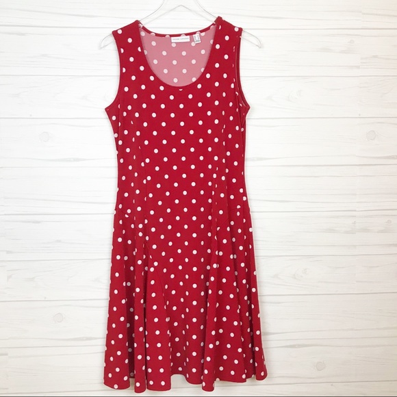 susan graver polka dot dress
